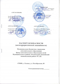 Паспорт антитеррористической защищенности в Омске
